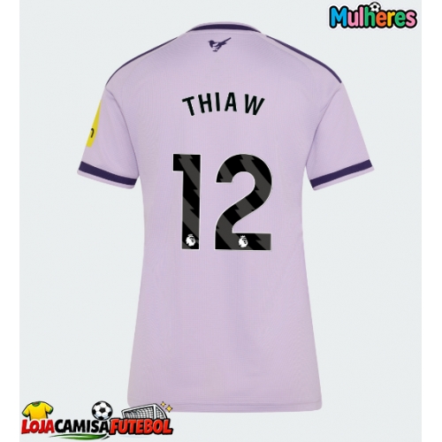 Camisa de Futebol Newcastle United Malick Thiaw #12 Equipamento Alternativo Mulheres 2026-27 Manga Curta